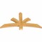 Ekena Millwork Davenport Rough Sawn Timber Gable Bracket, Western Red Cedar, 48"W x 26"H x 2"D x 4"F, 13/12 Pitch GBW048X26X0204DAV00RWR - alternate 5